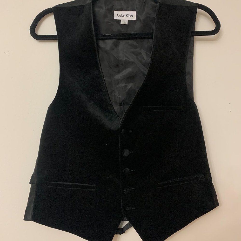 Calvin Klein Suede Waist Coat Size small